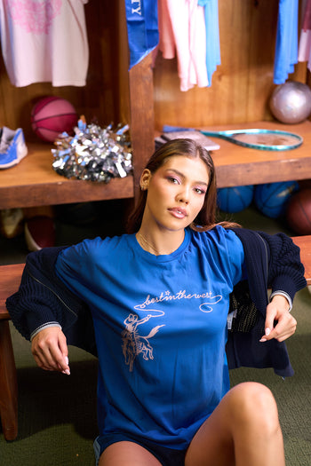 Best In The West Illustrated Tee- Mulholland Blue
