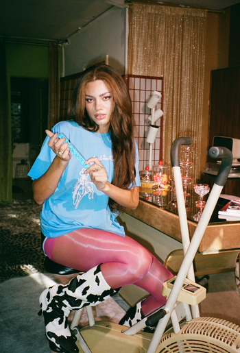 Best In The West Illustrated Tee- Malibu Blue