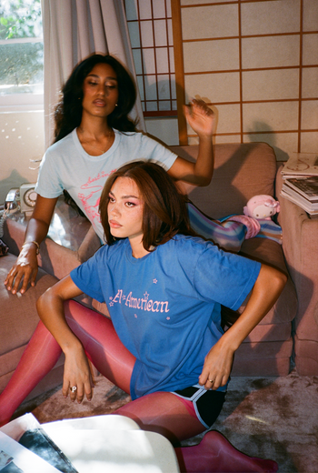 All American tee - Mulholland Blue